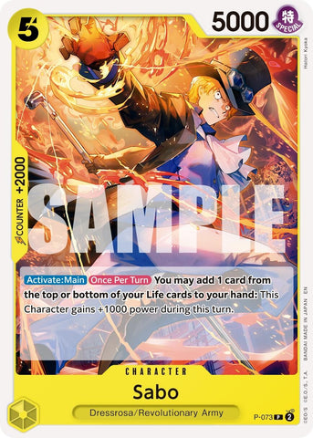 Image for Sabo - P-073 (Reprint) (P-073) (Premium Booster -The Best- Vol. 2) - One Piece Card Game