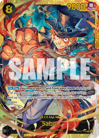 Image for Sabo - OP07-118 (Reprint) (OP07-118) (Premium Booster -The Best- Vol. 2) - One Piece Card Game