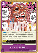 Image for It's to Die For (Reprint) (OP08-076) (Premium Booster -The Best- Vol. 2) - One Piece Card Game