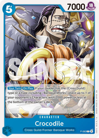 Image for Crocodile - P-082 (Reprint) (P-082) (Premium Booster -The Best- Vol. 2) - One Piece Card Game