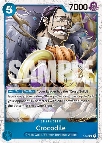 Image for Crocodile - P-082 (Pirate Foil) (P-082) (Premium Booster -The Best- Vol. 2) - One Piece Card Game