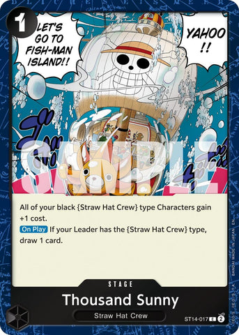 Image for Thousand Sunny (Pirate Foil) (ST14-017) (Premium Booster -The Best- Vol. 2) - One Piece Card Game