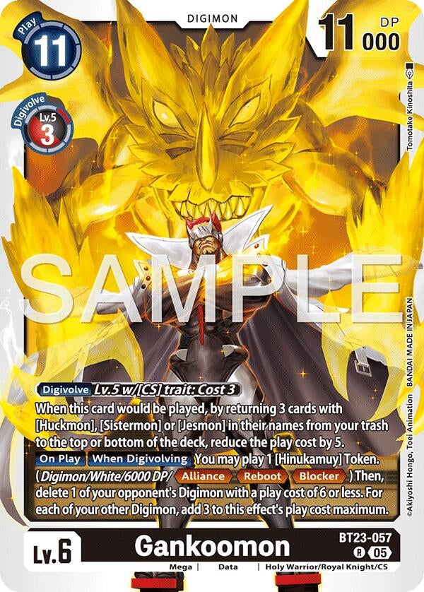 Image for Gankoomon (BT23-057 R) - Digimon Card Game