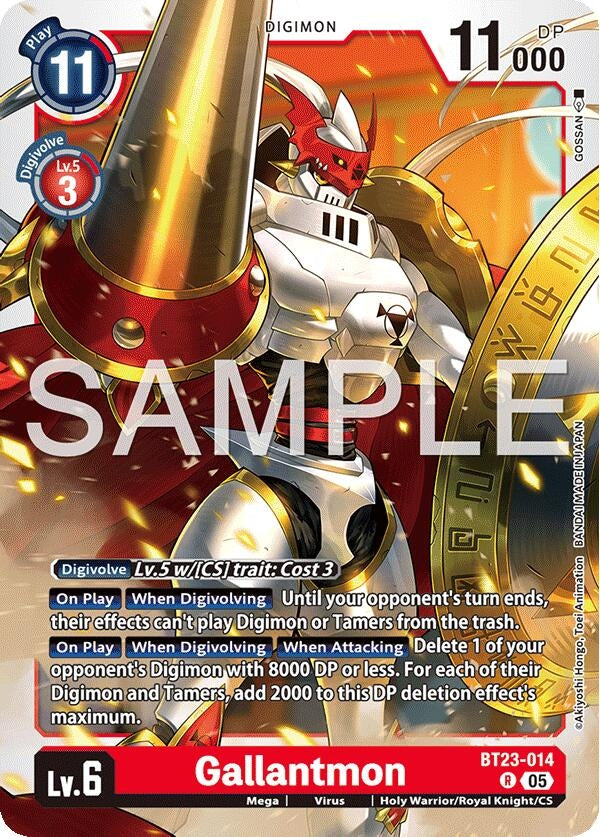 Image for Gallantmon (BT23-014 R) - Digimon Card Game