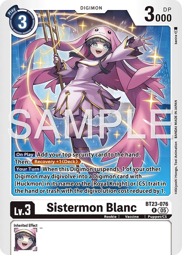 Image for Sistermon Blanc (BT23-076 R) - Digimon Card Game