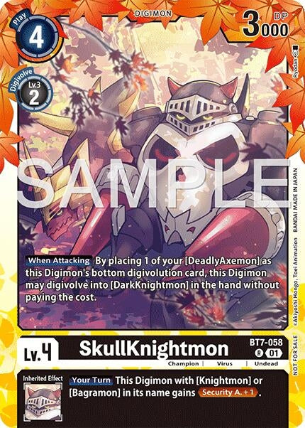 Image for SkullKnightmon (Regulation Battle Vol. 3 Winner) (BT7-058 R) - Digimon Card Game