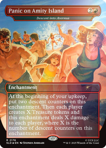 Image for Panic on Amity Island - Descent into Avernus (Rainbow Foil) (2176) (Secret Lair Drop Series) - Magic: The Gathering