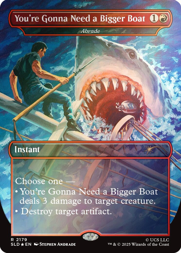 Image for You're Gonna Need a Bigger Boat - Abrade (Rainbow Foil) (2179) (Secret Lair Drop Series) - Magic: The Gathering