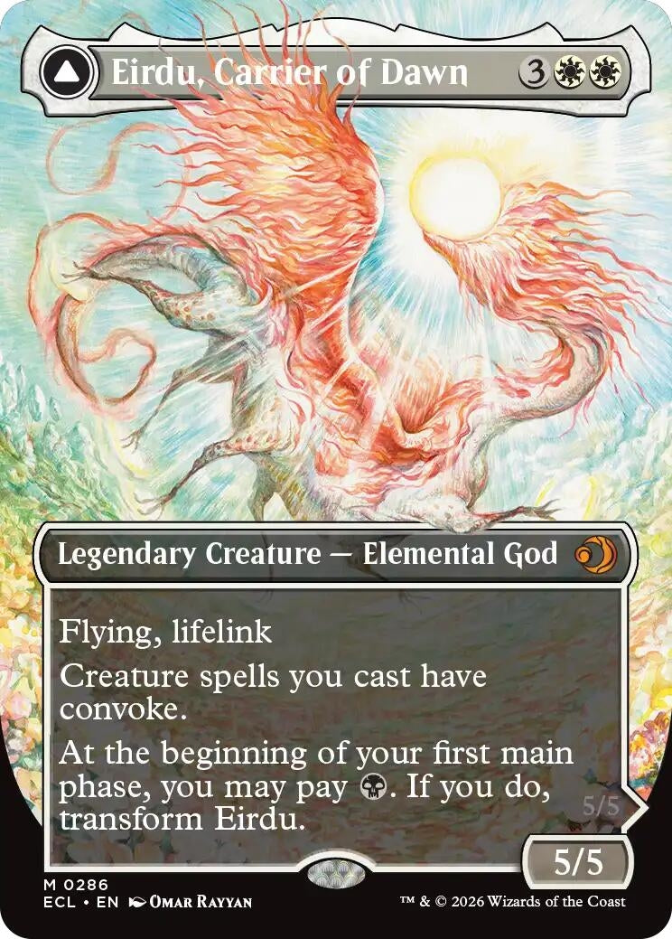 Eirdu, Carrier of Dawn (Borderless) (286) (Lorwyn Eclipsed)