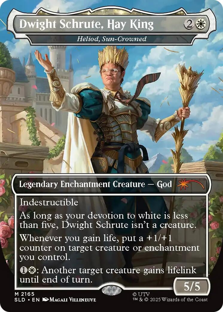 Dwight Schrute, Hay King - Heliod, Sun-Crowned (2165) (Secret Lair Drop Series)