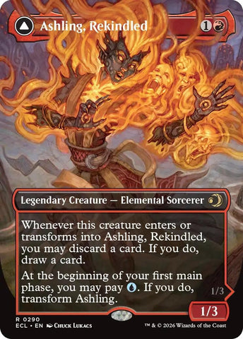 Image for Ashling, Rekindled (Borderless) (290) (Lorwyn Eclipsed) - Magic: The Gathering