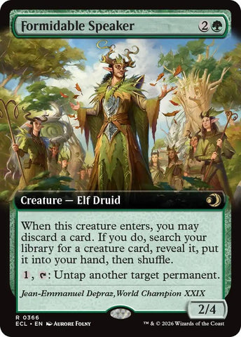 Formidable Speaker (Extended Art) (366) (Lorwyn Eclipsed)