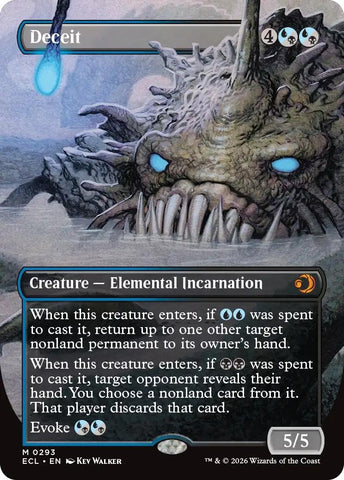 Image for Deceit (Borderless) (293) (Lorwyn Eclipsed) - Magic: The Gathering