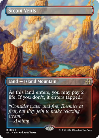 Image for Steam Vents (Borderless) (348) - Magic: The Gathering