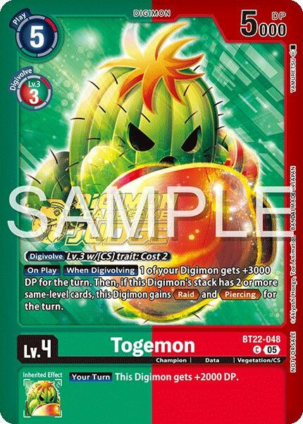 Image for Togemon (Judge Pack 2025 Wave 2) (BT22-048 C) - Digimon Card Game