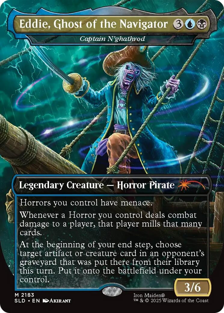 Eddie, Ghost of the Navigator - Captain N'ghathrod (2183) (Secret Lair Drop Series)
