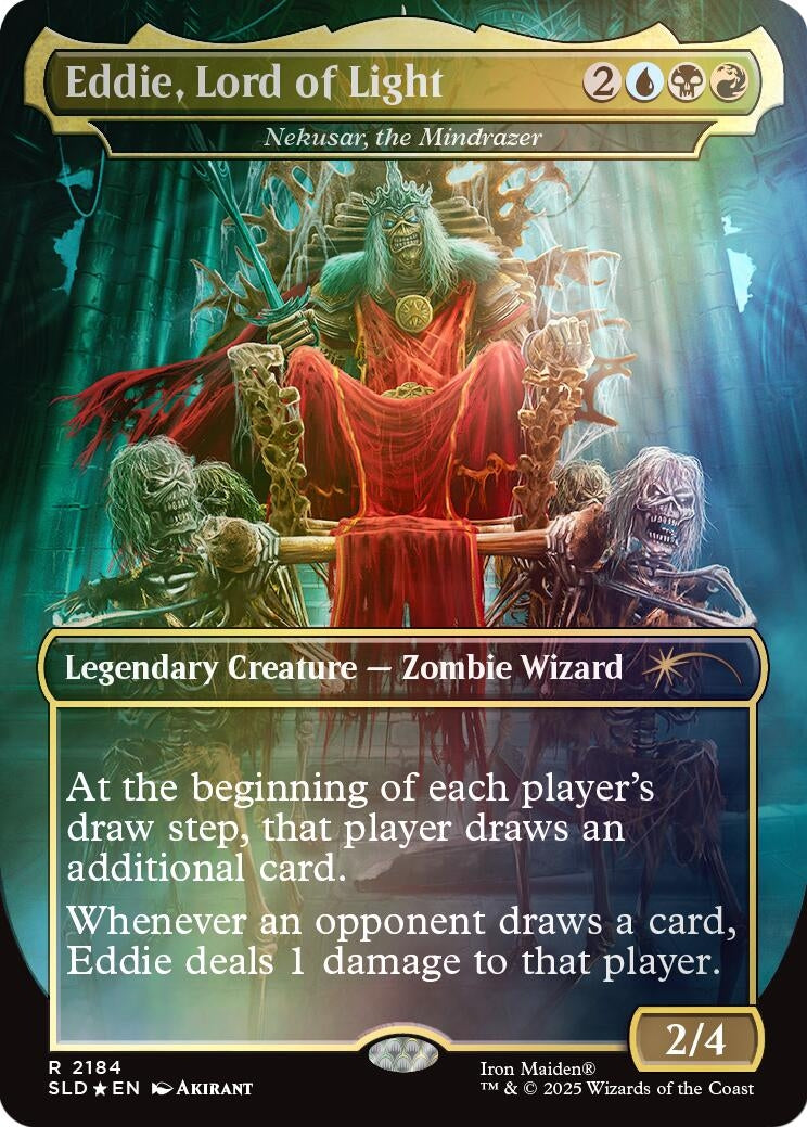 Eddie, Lord of Light - Nekusar, the Mindrazer (Rainbow Foil) (2184) (Secret Lair Drop Series)