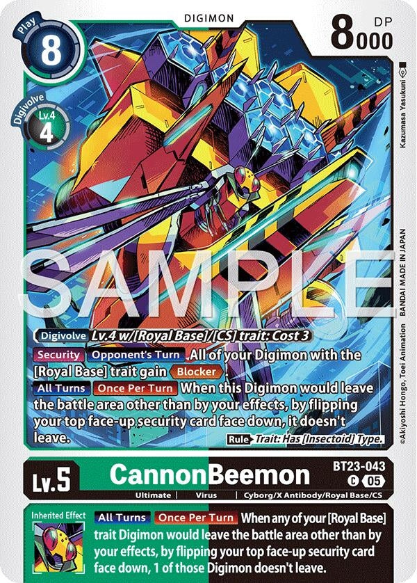 Image for CannonBeemon (BT23-043 C) - Digimon Card Game
