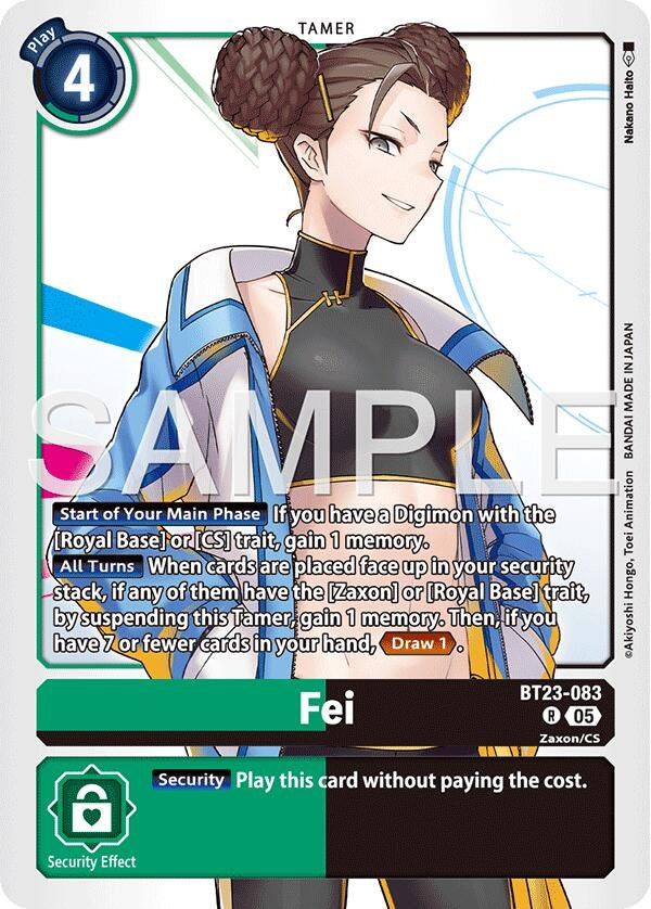 Image for Fei (BT23-083 R) - Digimon Card Game