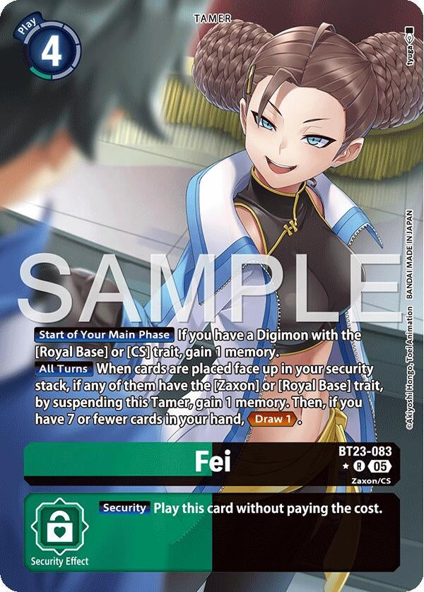 Image for Fei (Alternate Art) (BT23-083 R) - Digimon Card Game