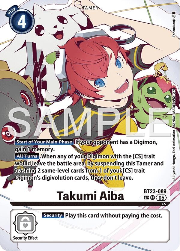 Image for Takumi Aiba (SP) (BT23-089 SR) - Digimon Card Game
