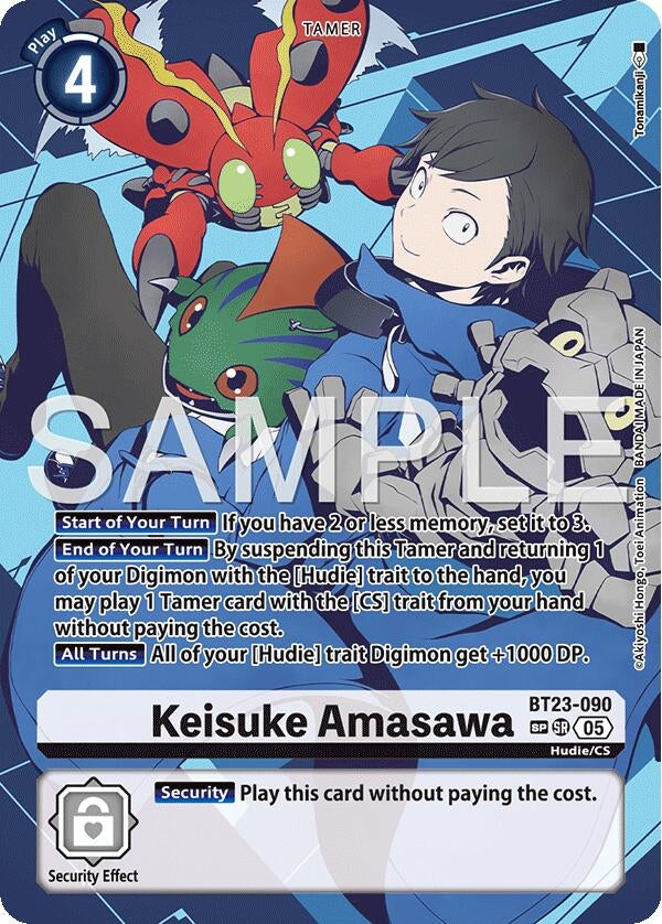 Image for Keisuke Amasawa (SP) (BT23-090 SR) - Digimon Card Game