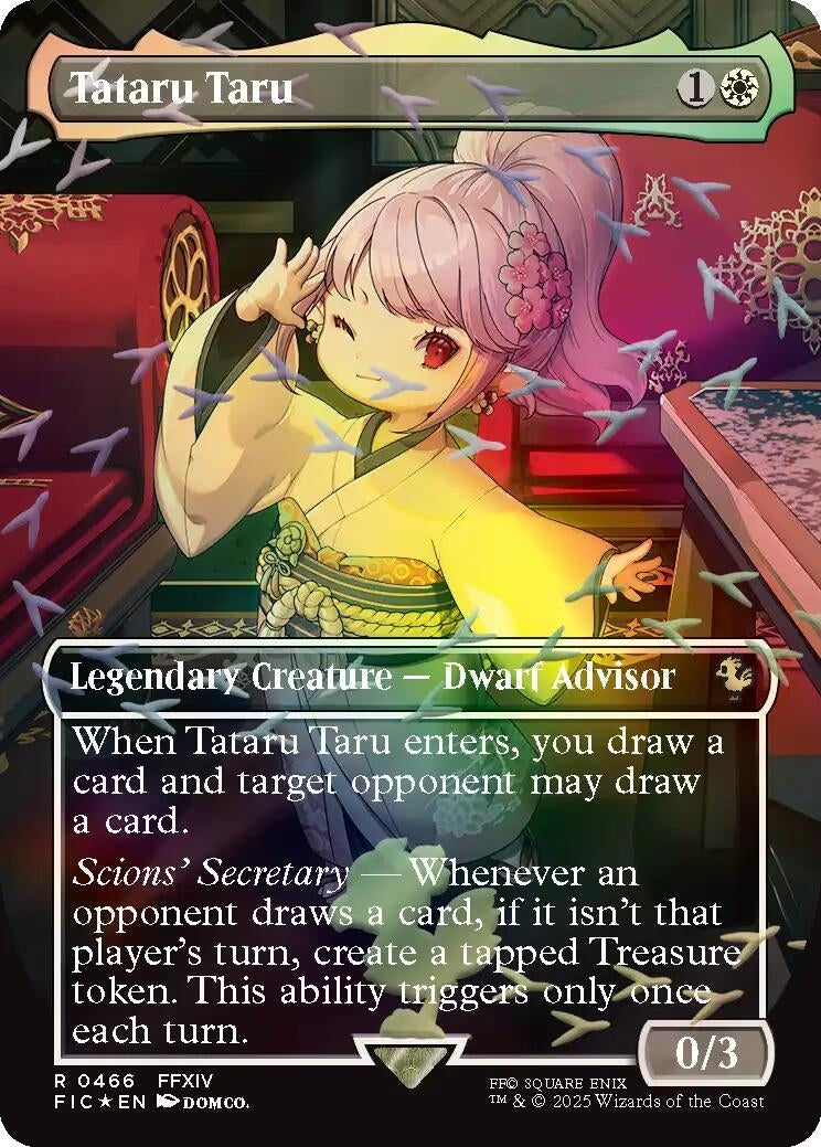 Image for Tataru Taru (Borderless) (Chocobo Track Foil) (466) (FINAL FANTASY) - Magic: The Gathering