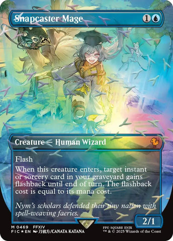 Image for Snapcaster Mage (Borderless) (Chocobo Track Foil) (469) (FINAL FANTASY) - Magic: The Gathering