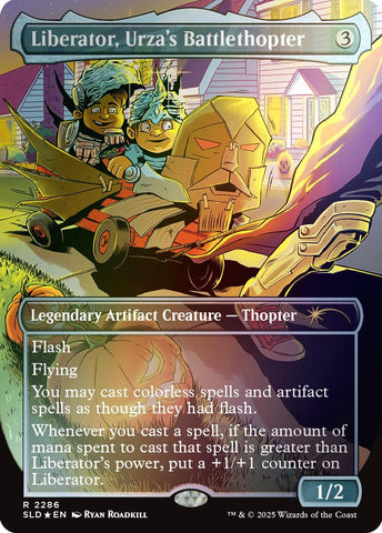 Image for Liberator, Urza's Battlethopter (Rainbow Foil) (2286) (Secret Lair Drop Series) - Magic: The Gathering