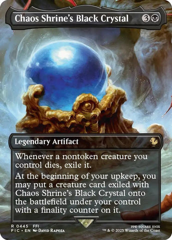 Image for Chaos Shrine's Black Crystal (Borderless) (445) (Commander: FINAL FANTASY) - Magic: The Gathering