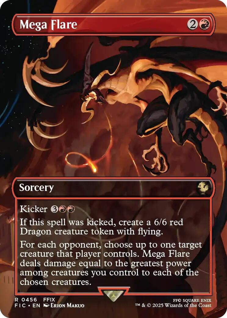 Image for Mega Flare (Borderless) (456) (FINAL FANTASY) - Magic: The Gathering