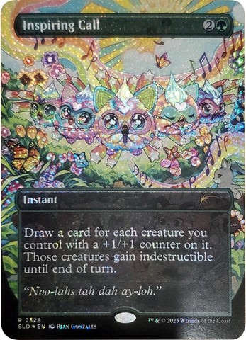Image for Inspiring Call (Confetti Foil) (2328) (Secret Lair Drop Series) - Magic: The Gathering