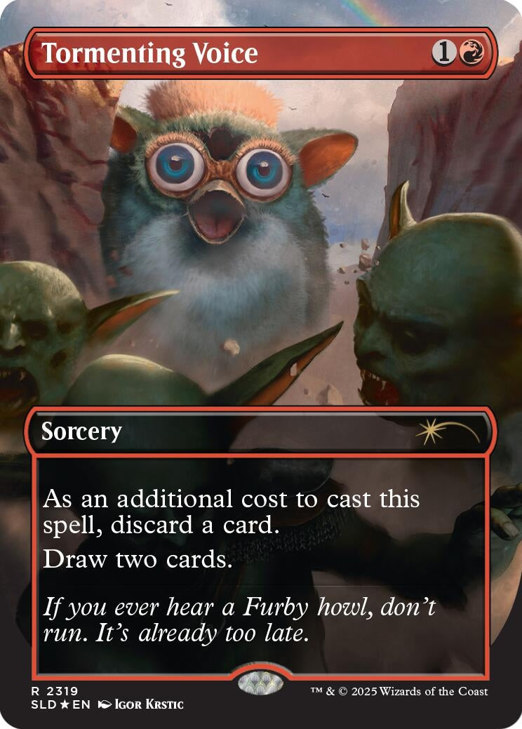 Image for Tormenting Voice (Rainbow Foil) (2319) (Secret Lair Drop Series) - Magic: The Gathering