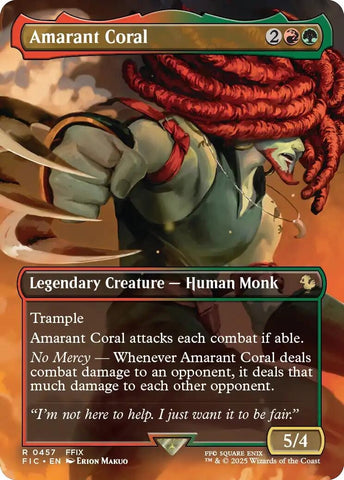 Image for Amarant Coral (Borderless) (457) (Commander: FINAL FANTASY) - Magic: The Gathering