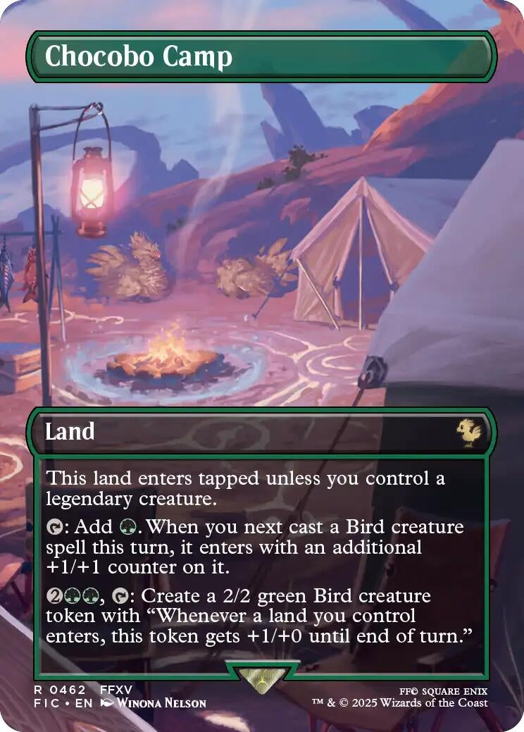 Image for Chocobo Camp (Borderless) (462) (Commander: FINAL FANTASY) - Magic: The Gathering