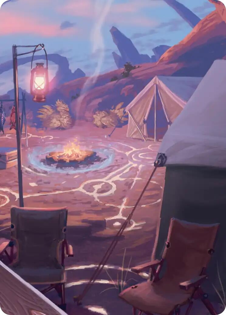 Image for Chocobo Camp Scene Art Card (21) (Art Series: FINAL FANTASY) - Magic: The Gathering