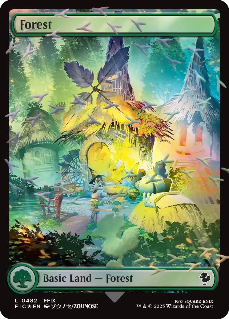 Forest (Chocobo Track Foil) (482) (Commander: FINAL FANTASY)