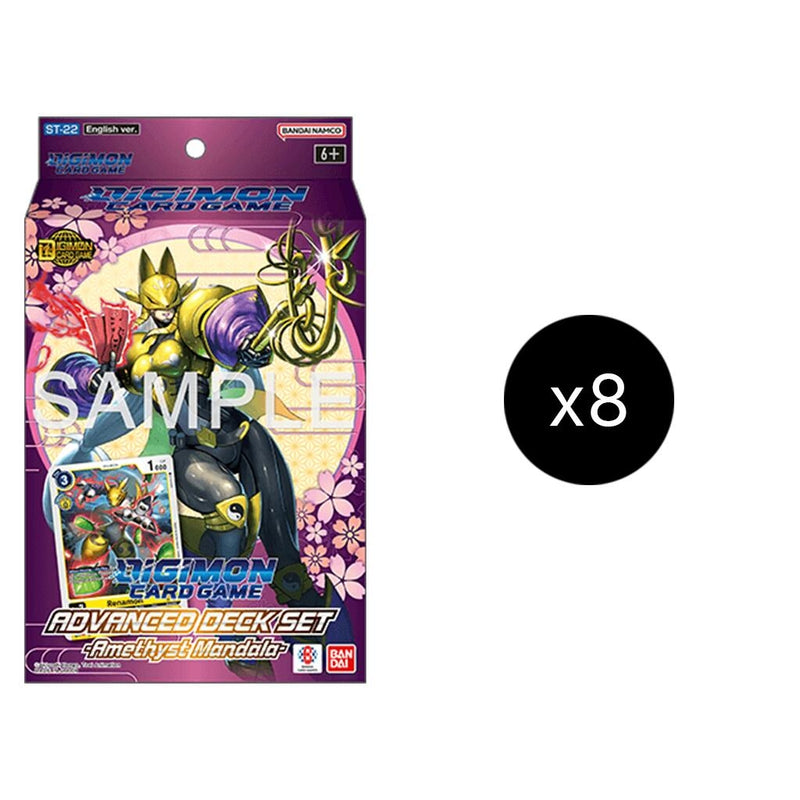 Image for Amethyst Mandala Advanced Starter Deck Display - Digimon Card Game