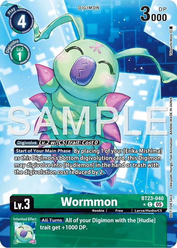 Image for Wormmon (Hacker's Slumber Box Promotion Pack) (BT23-040 C) - Digimon Card Game