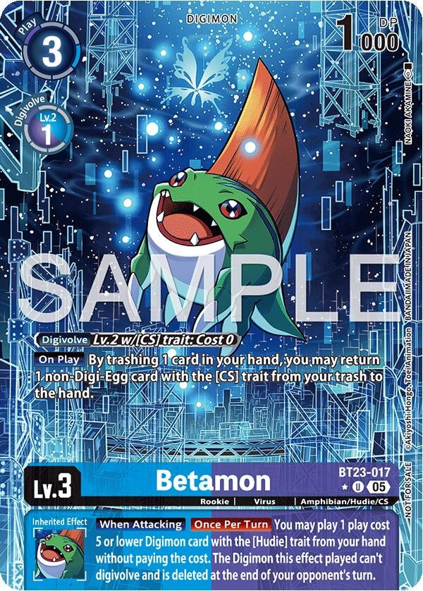Image for Betamon (Hacker's Slumber Box Promotion Pack) (BT23-017 U) - Digimon Card Game