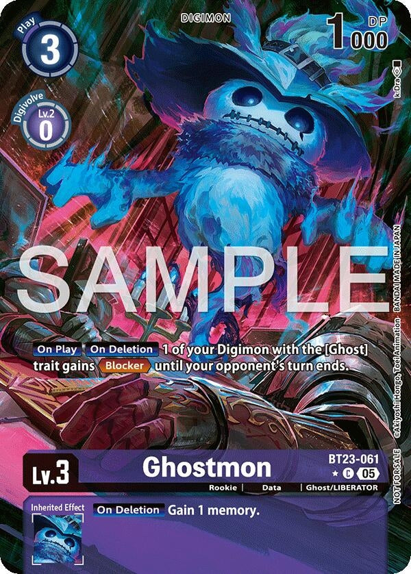 Image for Ghostmon (Hacker's Slumber Box Promotion Pack) (BT23-061 C) - Digimon Card Game