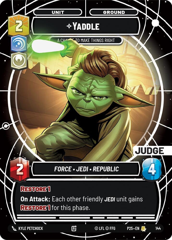Image for Yaddle - A Chance To Make Things Right (Judge) (144) - Star Wars: Unlimited