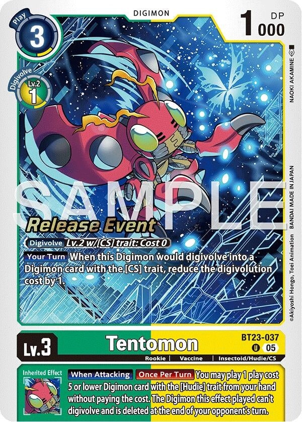 Image for Tentomon (BT23-037 U) - Digimon Card Game