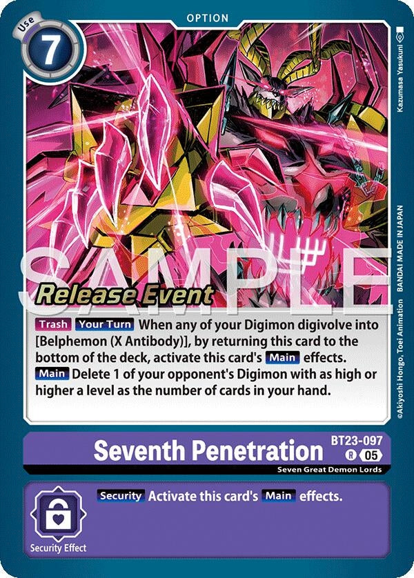 Image for Seventh Penetration (BT23-097 R) - Digimon Card Game