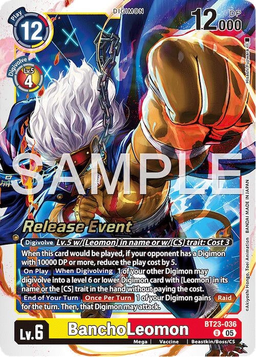 Image for BanchoLeomon (BT23-036 U) - Digimon Card Game