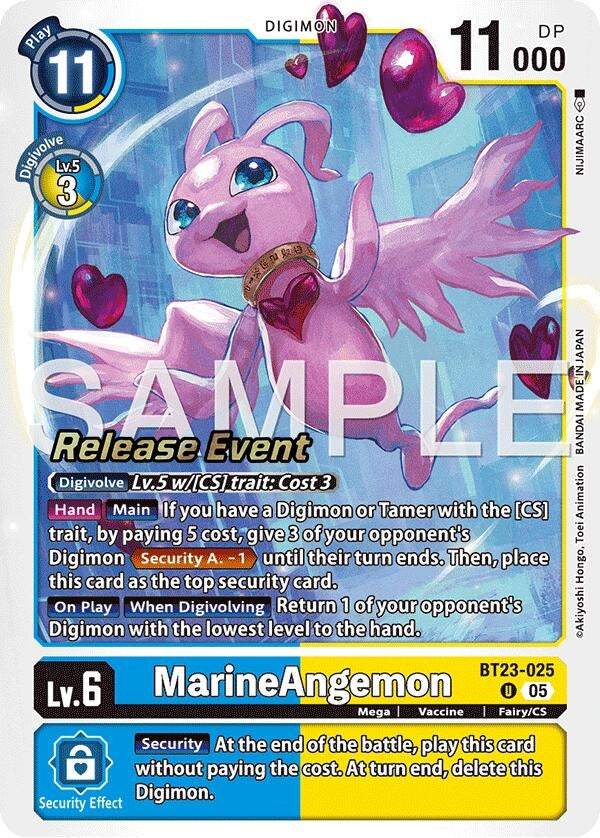 Image for Marine Angemon (BT23-025 U) - Digimon Card Game