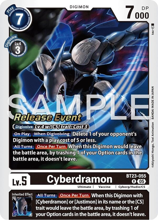 Image for Cyberdramon (BT23-055 R) - Digimon Card Game