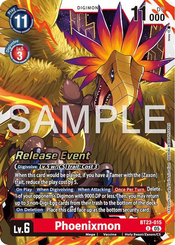Image for Phoenixmon (BT23-015 U) - Digimon Card Game