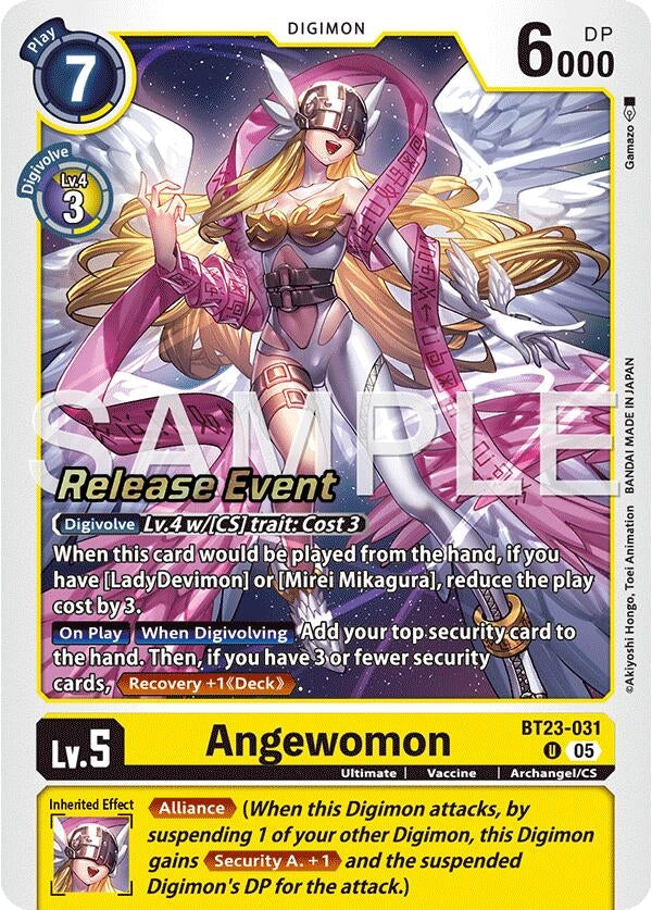 Image for Angewomon (BT23-031 U) - Digimon Card Game