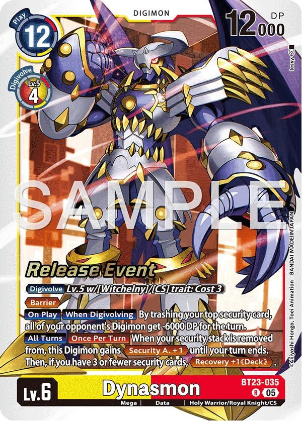 Image for Dynasmon (BT23-035 R) - Digimon Card Game